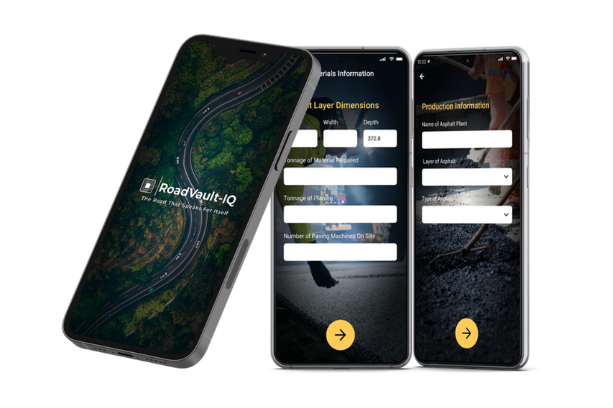 RoadVault-IQ app on phone